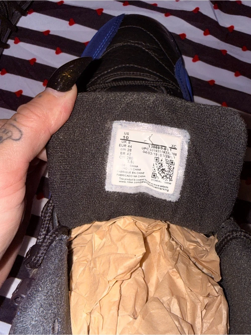 Jordan 13 Retro Black/Royal Blue Men’s Athletic Shoes